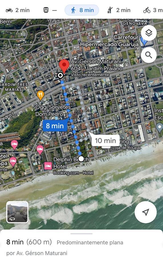 Ap 600M Da Praia Enseada, Ar, Wifi, Filtro, Secador Guaruja Exterior photo